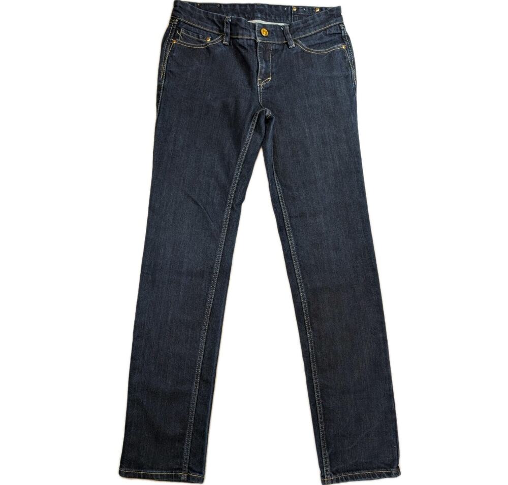 Marc Ecko Red Princess Jeans Womens 9 Dark Wash Straight Leg Y2K Denim